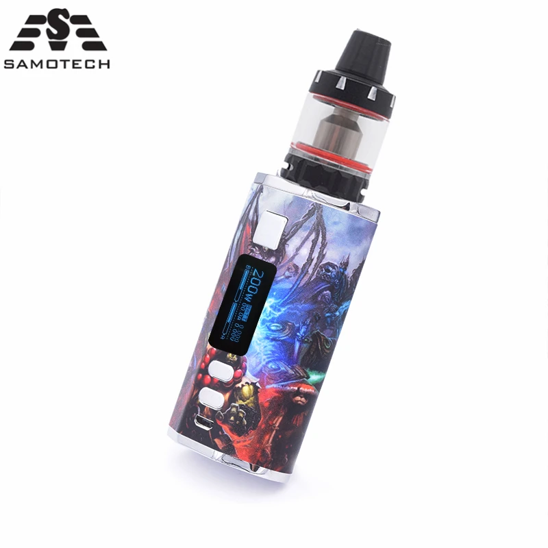 DV 200 Вт vape pod Комплект 4500 мАч встроенный аккумулятор с 0.3ohm 3 0 мл Танк светодиодный