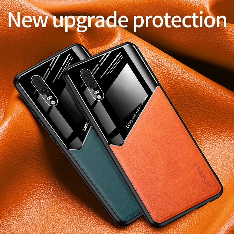 Для Huawei P40 P30 P20 P40Pro P30Pro P20Pro Mate40 30 20 10 Mate 40Pro 30Pro 20Pro невидимые магнитные кожаные чехлы