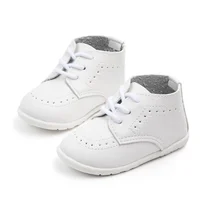 New Baby Shoes Retro Leather Boy Girl Shoes Toddler Rubber Sole Anti-slip First Walkers Newborn Infant Moccasins Baby Crib Shoes 2