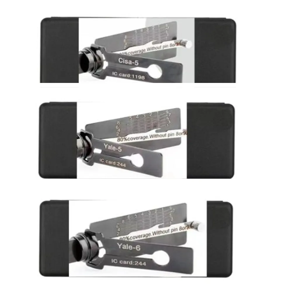 2021 Latest Lishi 2 in 1 Tool Cisa-5 bead Yale-5 Yale-6 Bead Key Reader Auto Car Locksmith Tools | Автомобили и мотоциклы