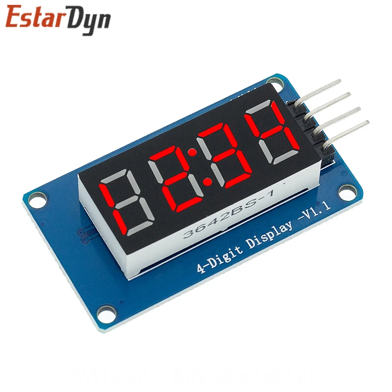 TM1637 4 Bits Digital LED Display Module arduino 7 Segment 0.36Inch Clock RED Anode Tube Four Serial Driver Board Pack