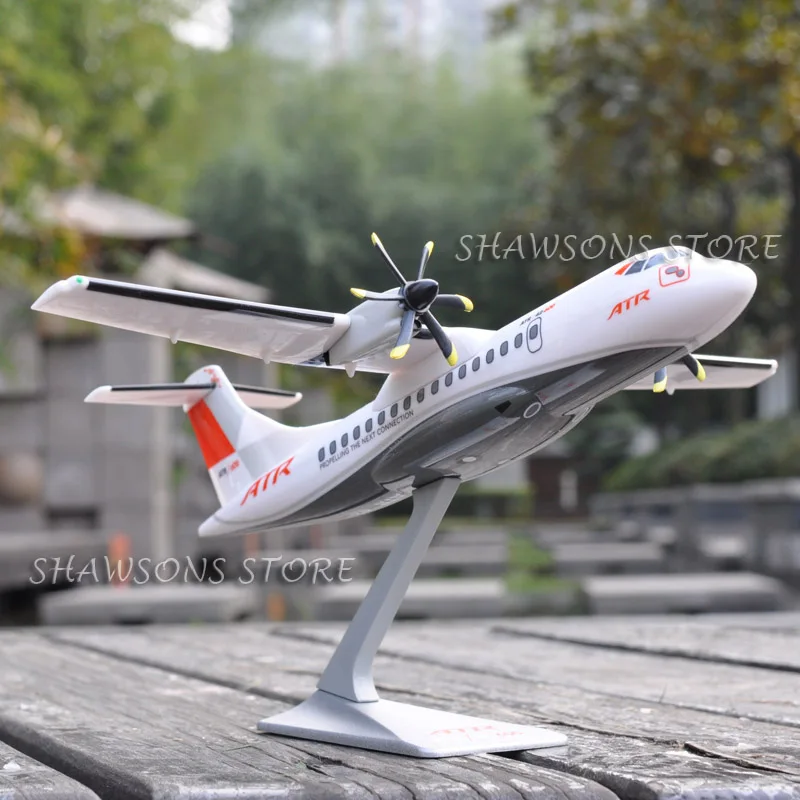 1:100 Масштаб Модель самолета коллекция ATR 42-600 авиалайнер миниатюрная Игрушечная копия самолета