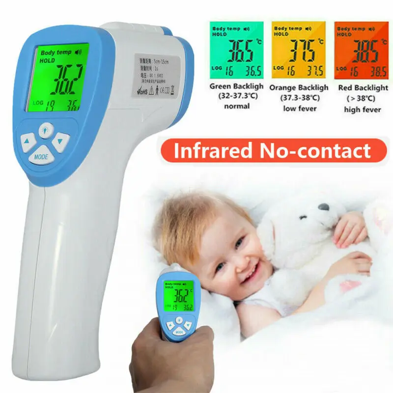 

Thermometer Digital Non-Contact IR Infrared Thermometer Precision Forehead Body Thermometer with 3 in 1 Digital for Baby Adults