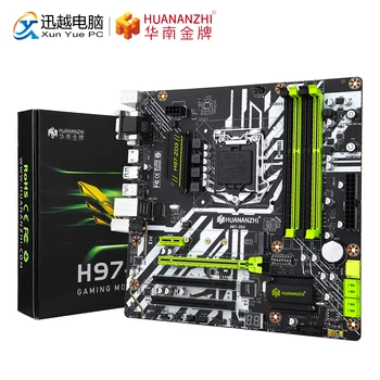 HUANANZHI H97-ZD3 Motherboard For Intel H97 Z97 LGA 1150 Non-ECC/REG DDR3 1600MHz 32GB M.2 NVME NGFF VGA DVI HDMI MATX Mainboard