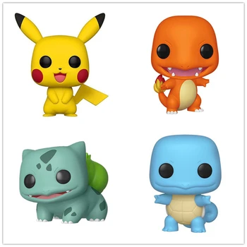 

Japanese Anime Cartoon Squirtle Charmander Pikachu Bulbasaur Action Figures Model Toys for Children Birthday Christmas gifts