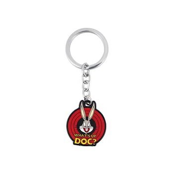

10pcs/lot J1629 Cute Rabbit Animal Keychains Keyring Car Bags Decor Key Holder for Women Men G