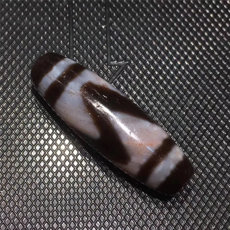 

191124-2 Tiny Cinnabar Single Tiger tooth Dzi Beads Natural Agate Materials Tibetan Amulet Collectible Fine Beads Free Shipping