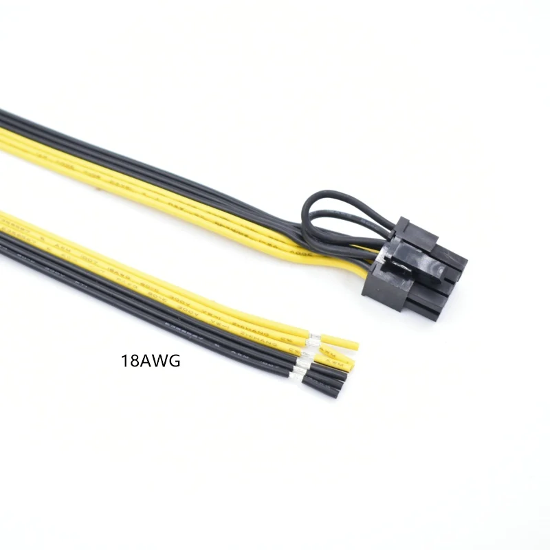 10 шт./лот 18AWG/16AWG 60 см PCI E 8(6 + 2) PC видеокарта DIY удлинитель питания|power extension cable|video card