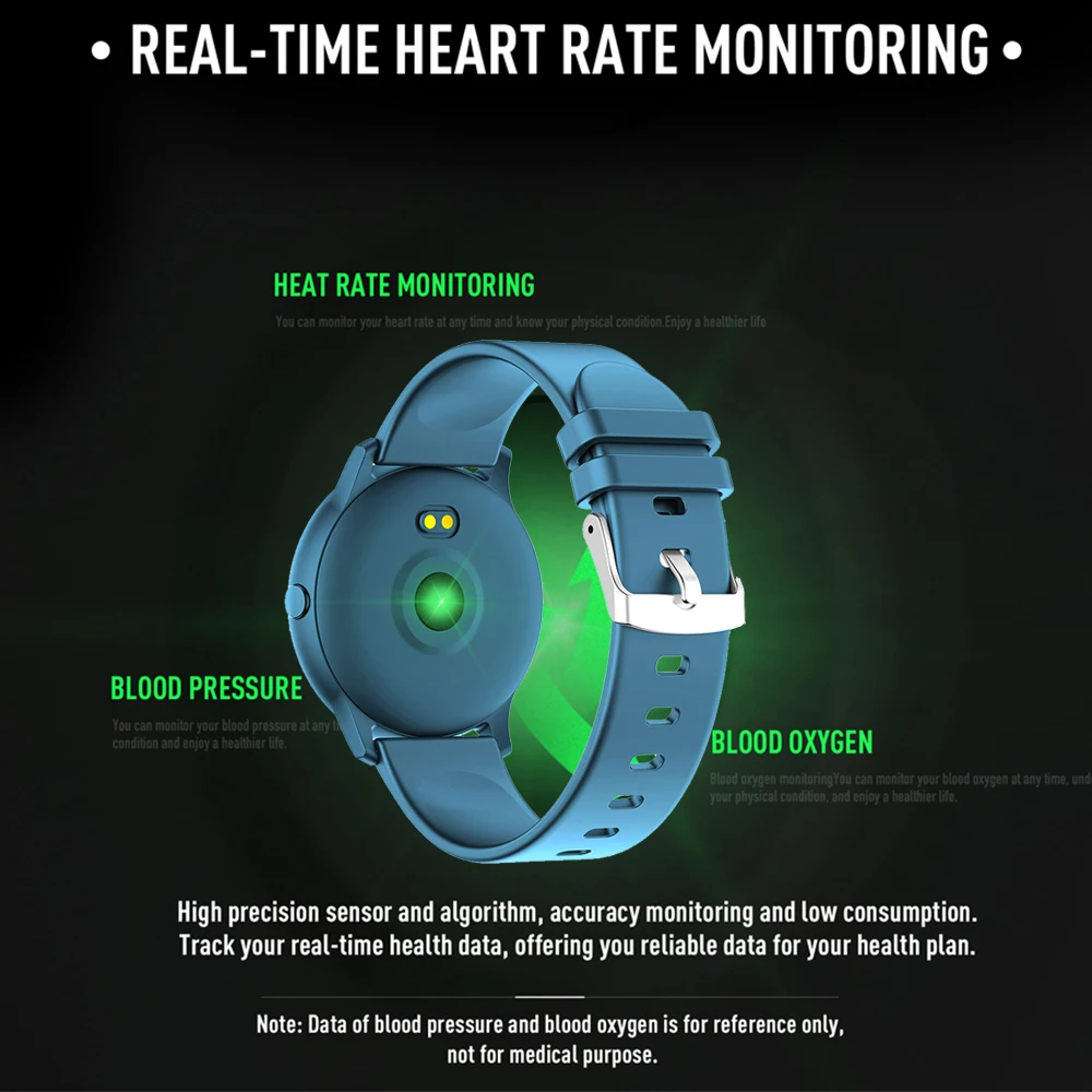 KW19 Waterproof Bluetooth Smart Watch For Women & Man Heart Rate Health Blood Pressure Monitor Sport Weather Forecast Smartwatch