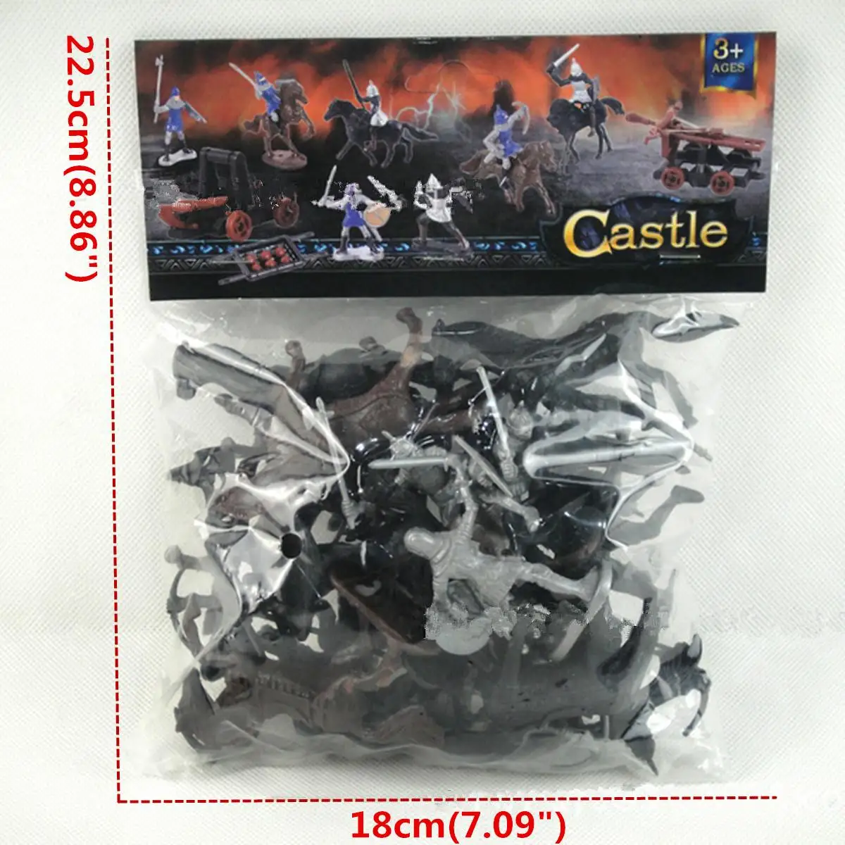 Plastic 28Pcs/Lot Medieval Knights Soldiers Model Toys Horses Soldiers Figures Models Play Kit Children Educational Toy Gifts