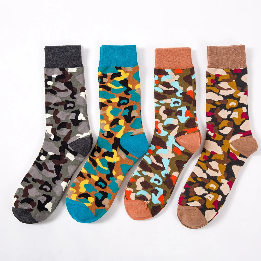 UP GRADE Happy Star Pattern Women Socks Uni-sex Happy Design Cotton Socks for Gym Socks