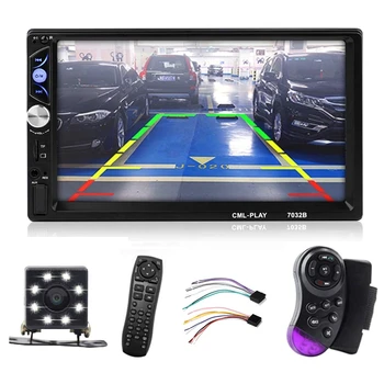 

Car Radio Press Screen 7 HD Inch Press Screen 2 Din In-Dash MP5 Player Audio Video Amplifier with Mirror Link FM Radio Remote Co
