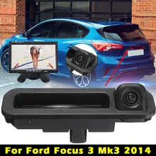 Cámara de visión trasera de coche IP68, cámara de visión nocturna de respaldo para estacionamiento y visión trasera, Monitor de coche TFT LCD de 7 pulgadas para Ford Focus 3 Mk3