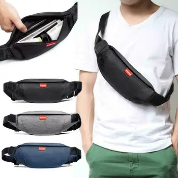 

Multifunction Waist Bag Men Zipper Fanny Chest Sport Shoulder Crossbody Bags Fashion Casual Oxford Waterproof Travel Crossbody