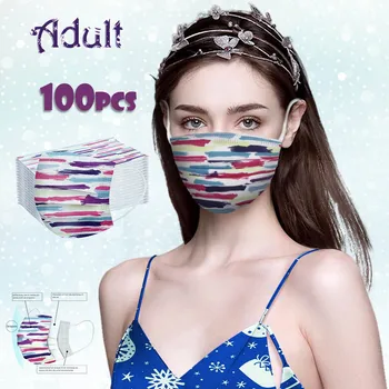 

10/30/50pc Camouflage Disposable Face Mask 3 Layer Nonwove Mascarillas Adult Protection Breathable Earloop Mouth Cover Mask