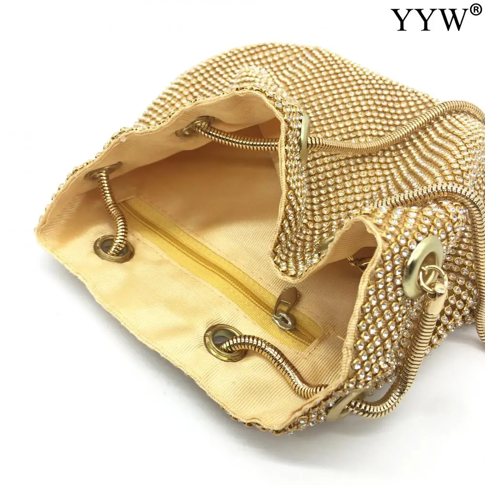 Fashion Women Bucket Shoulder Bag Crossbody Bag With Sequin Evening Party Sliver Gold Purse Girl Handbags Bolsos Female Clutches