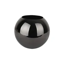 Черная 304 круглая ваза из нержавеющей стали креативная декоративная ваза