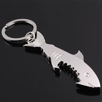 

1PC Hot Metal Big Shark Beer Bottle Opener Keychain Keyring Keyfob Creative Gift