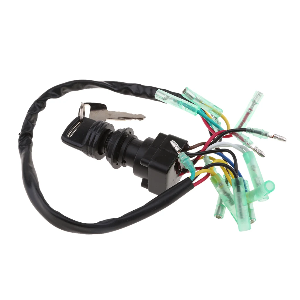 Ignition Switch Assy 703-82510-43-00 Fits Yamaha Outboard Control Box & Key