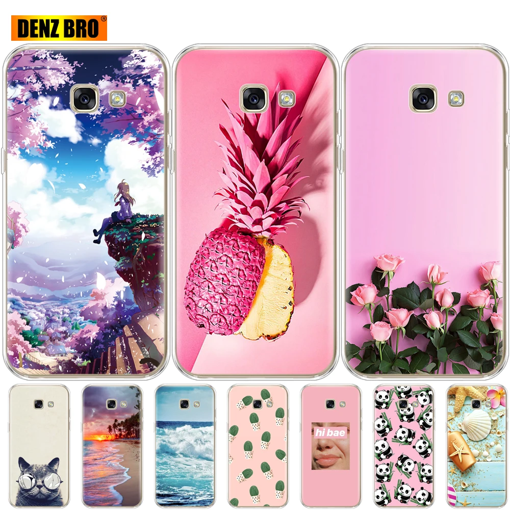 Чехол для Samsung Galaxy A3 2017 A320 A320F мягкий силиконовый чехол из ТПУ с рисунком телефона