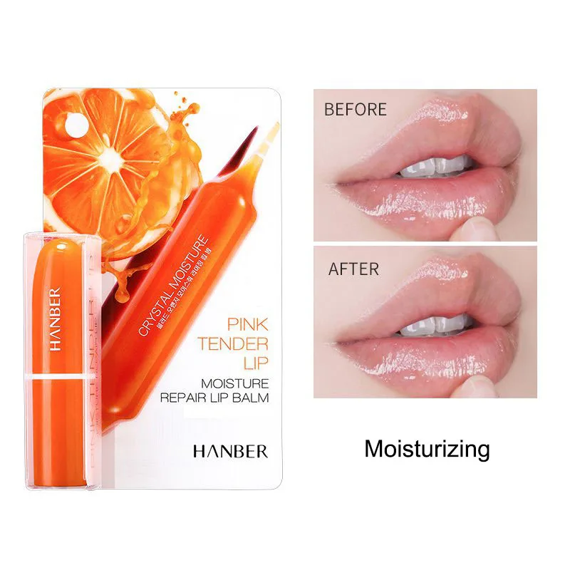 

Moisturizing Smooth Lip Lines Blood Orange Lip Balm Brighten Lip Color Lipstick Anti-drying Nourishing Lip Cream Lip Care Makeup