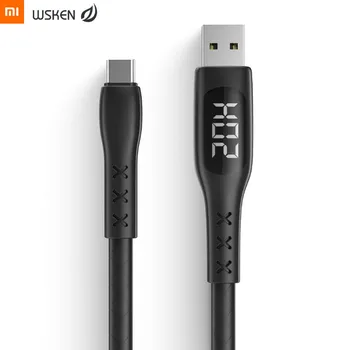 

Xiaomi Mijia WSKEN USB 2.0 to Type-C Charger Cable Screen Display Current Voltage Timing Power off Anti-winding Type-C DataCable
