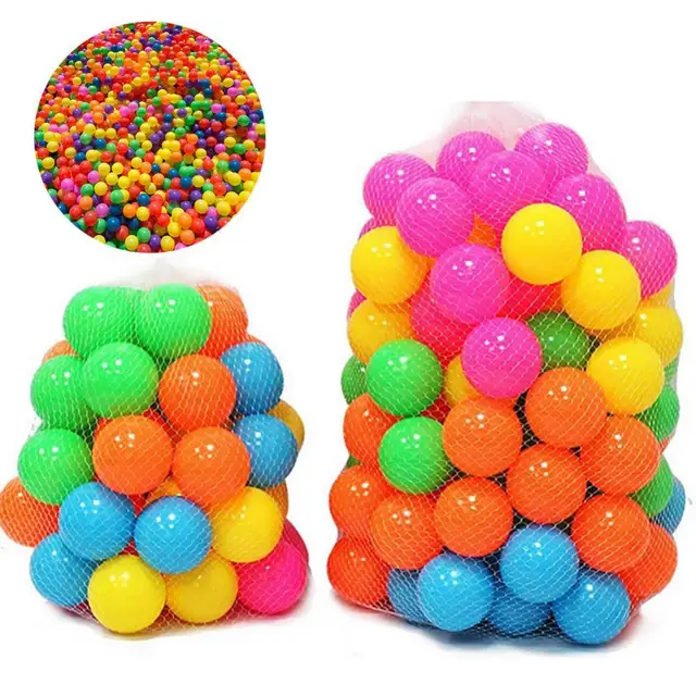 100Pcs Colorful Soft Water Pool Ocean Wave Ball Outdoor Fun Sports Baby Toy Amusement Park Props 1