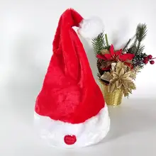 Электрическая Рождественская игрушка пение движущийся Рождественский головной убор домашний декор для детей звучащая Рождественская шляпка подарки забавная Новинка шляпка игрушки