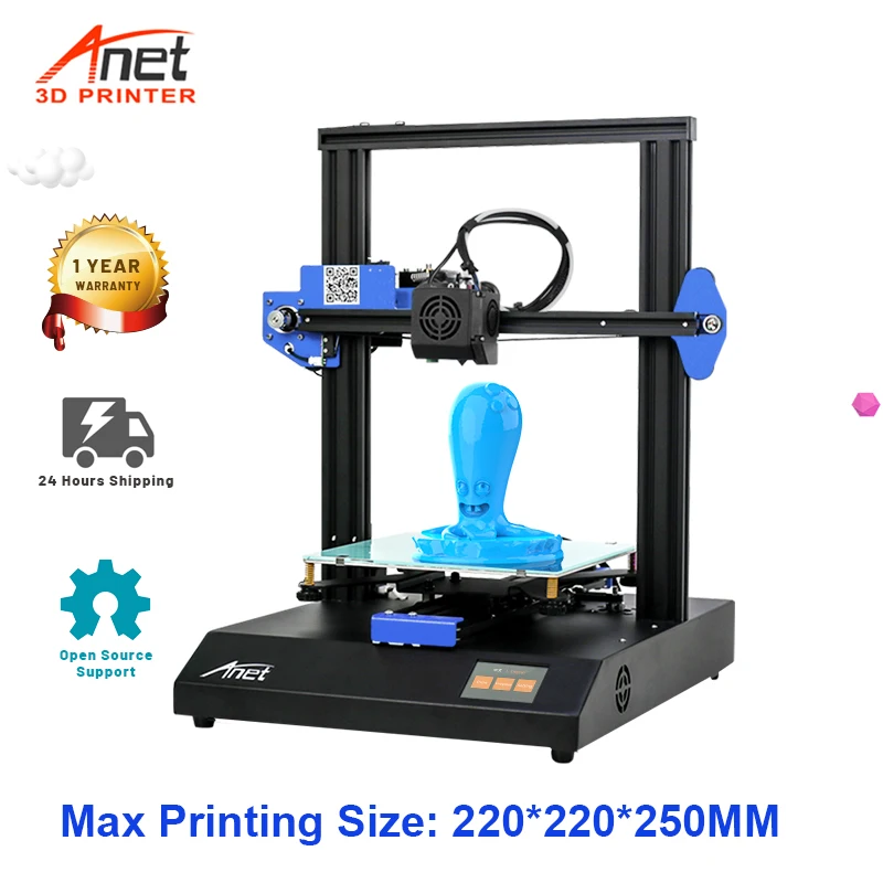 Набор для 3D принтера Anet ET4 X FDM с полностью металлической рамой настольный принтер