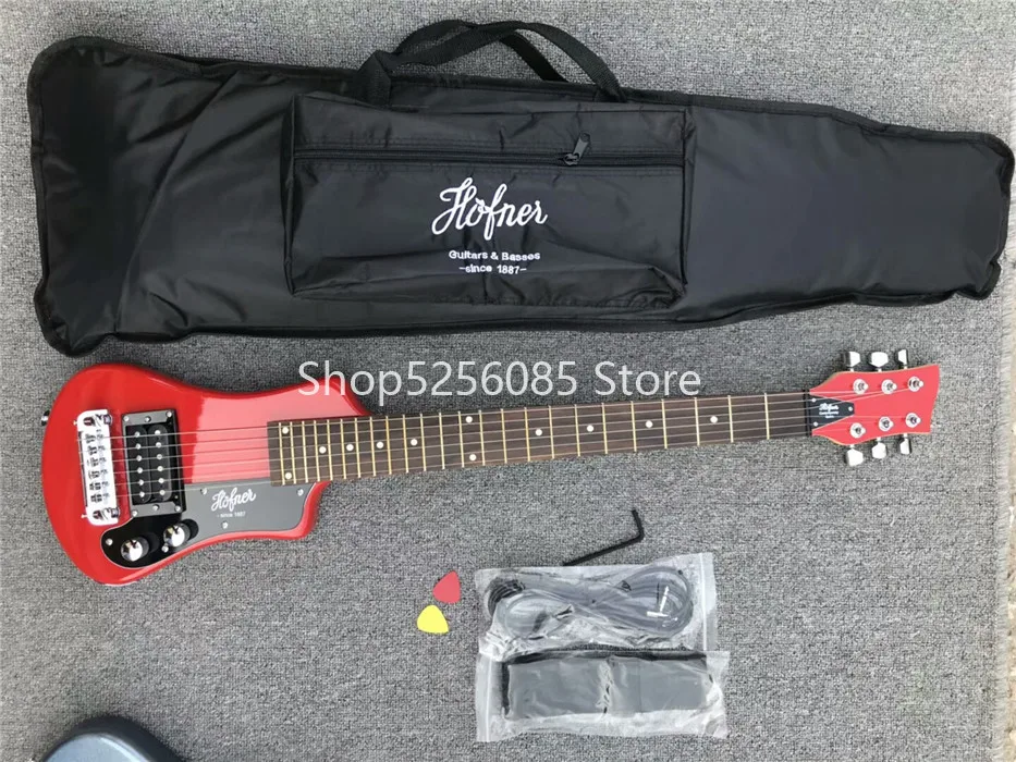 Многоцветная мини-гитара hofner shoty для путешествий, портативная гитара для начинающих, электрогитара для детей