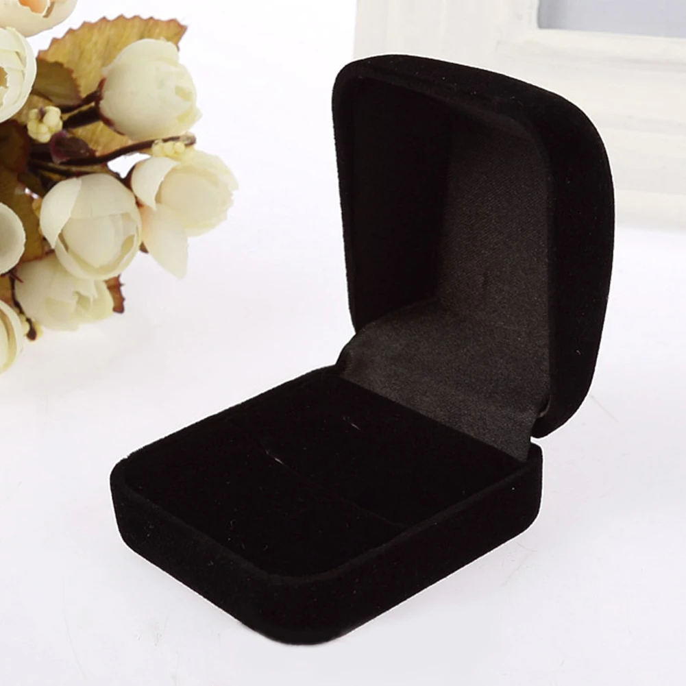 Exquisite Flocked Ring Boxes Case Lot Of 12