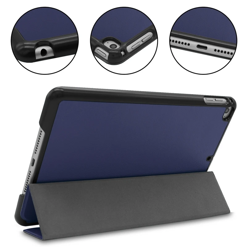 Противоударный умный чехол для iPad mini5 mini4 7,9 Tablet Tri-Fold из искусственной кожи с откидной крышкой+ подарки