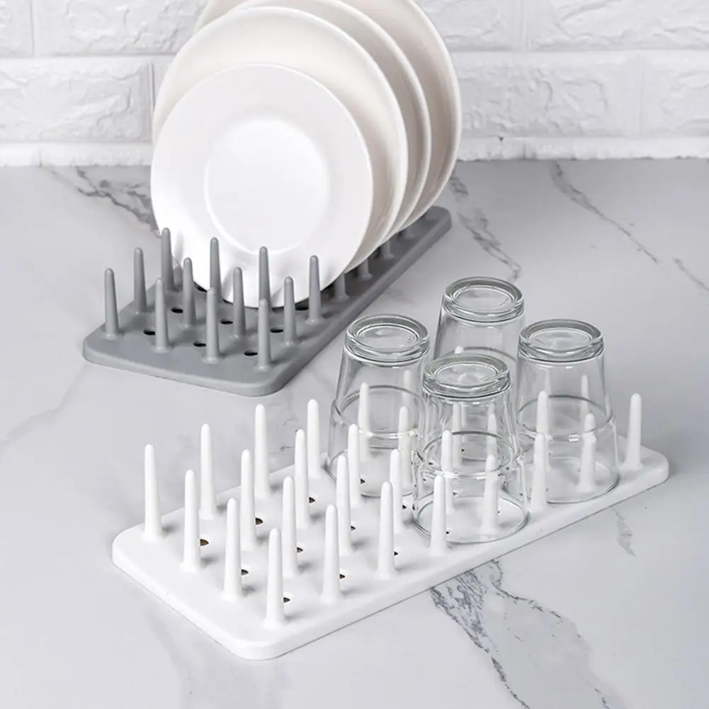 

Household Multi-functional Drainer Tray Drainage Cup Rack Dish Shelf Holder PP Plastic Plate Cups Organizer Kitchen Storage Tool