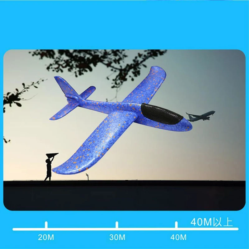 1 шт. EPP пена ручной запуск метательный планер летающая игрушка, самолеты летающий самолет детские игрушки открытый подарок