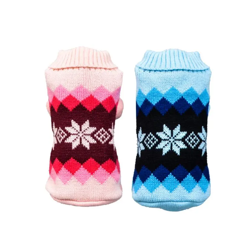 

-Dog Diamond Sweater Pet Dogs Cat Knitwear Dog Puppy Clothes Warm Coat For Small Large Dogs Winter Costume For Gatos