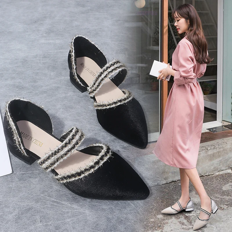 

African Woman Shoe Hollow Retro Women Shoes 2020 Platform Heels Pointed Pumps Slip Om Latest Lace-up Sandals Spring Casual