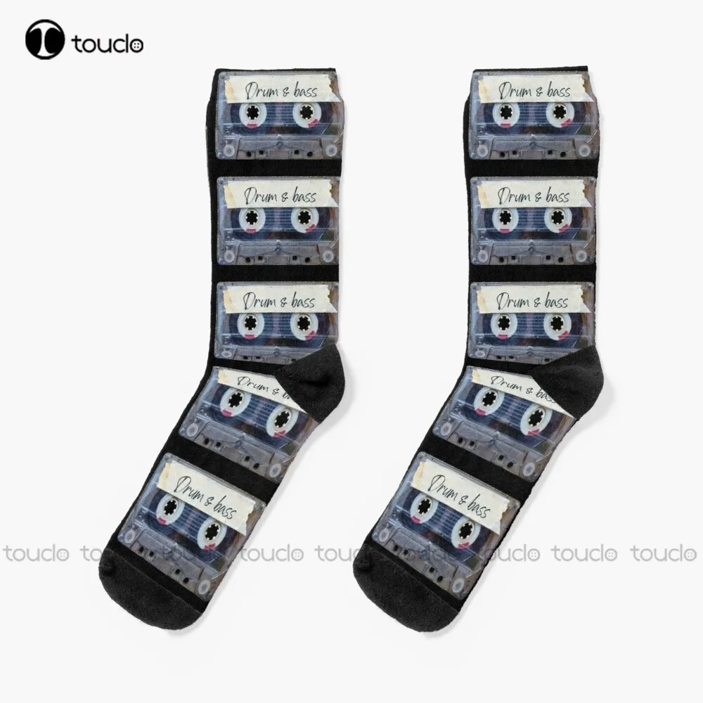 

Best Of Drum And Bass Music Songs Style Cassette Old School Socks Men'S Athletic Socks Christmas Gift Custom 360° Digital Print