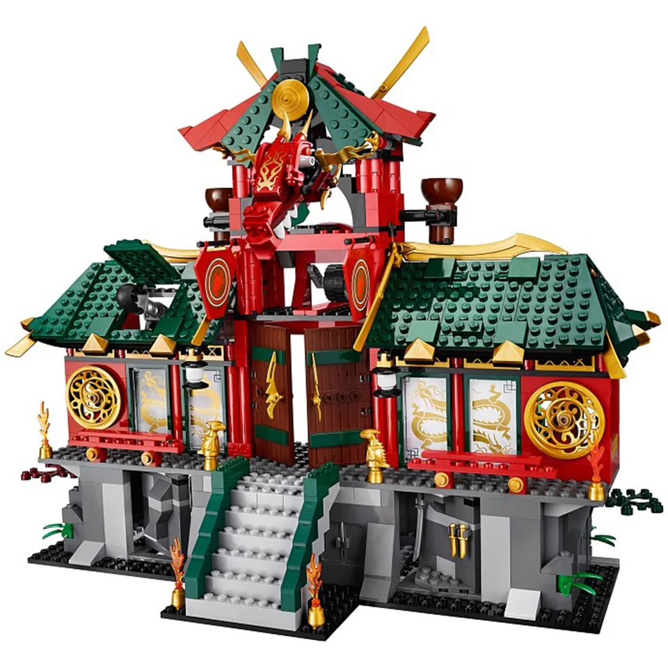 

1223 Pcs Ninja Set Compatible Legoinglys Ninjagoes 70728 Battle For Ninja City Model Building Blocks Bricks Children Gift Toys