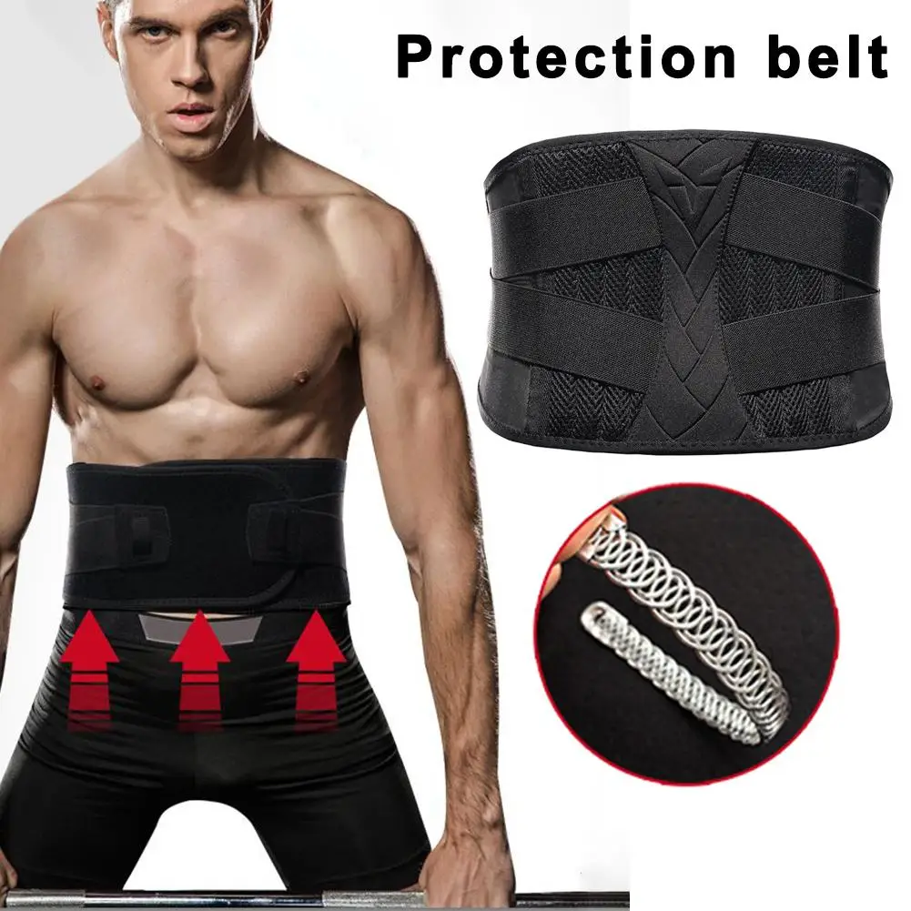 Тяжелая атлетика пояс суппорт для поясницы коррекция осанки фитнес Powerlifting поясничная Защита спины для женщин и мужчин спортивная безопасность регулируемая