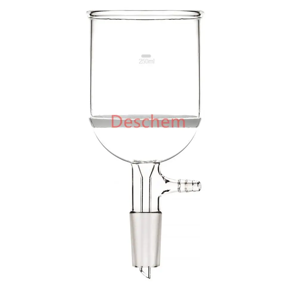 250ml 24/40 Glass Buchner funnel Suction Filtration Core Filter 10mm Tube Connection | Канцтовары для офиса и дома