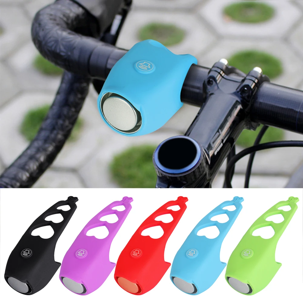 Велосипедный колокольчик детское оборудование для предупреждения клаксон велосипедный силиконовый Электрический горный велосипед коляска универсальный силиконовый динамик