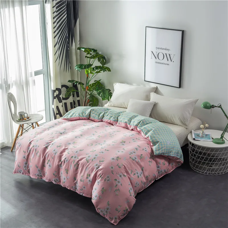 

2019 New Style Cotton Twill Printed Single Quilt Cover 12868 Pure Cotton Single Double Sheet Set Manufacturers Wholesale
