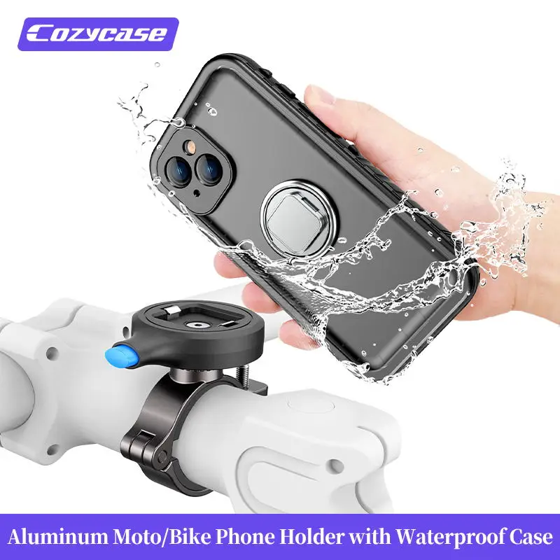 Cozycase Fahrrad Telefon Halter iPhone 11 12 13 14 Pro X XR XS Max Motorrad  Wasserdichte Fall Montieren Handy halter Unterstützung