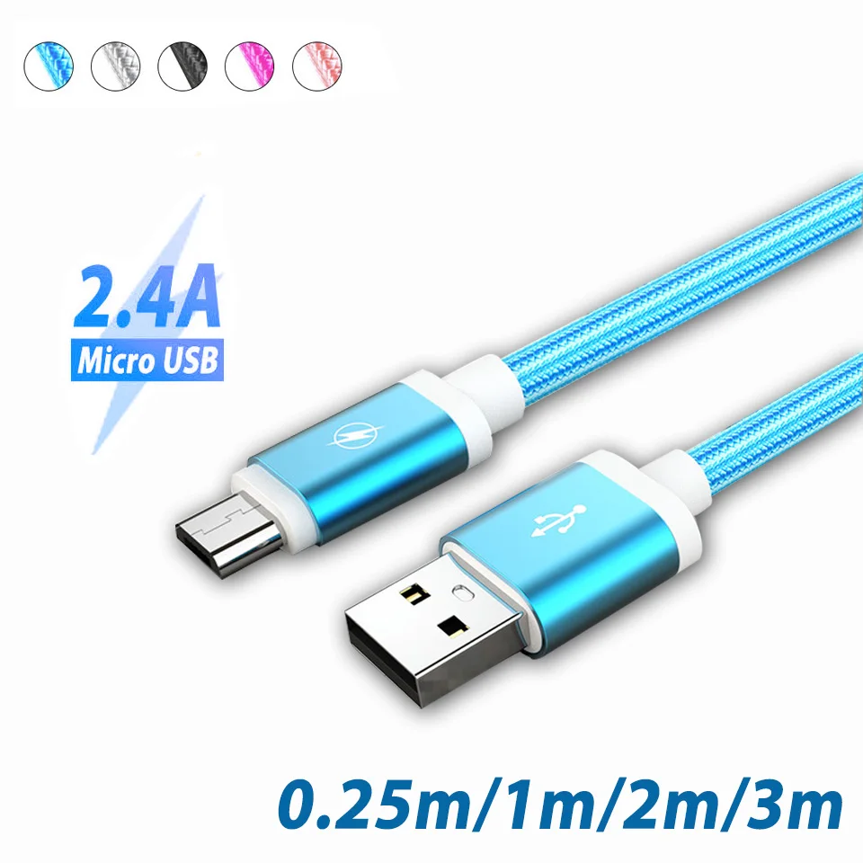 Зарядный кабель Micro USB для Xiaomi Redmi Note 6 Pro 5 Huawei Y9 2019 Y7 Y6 | Мобильные телефоны и