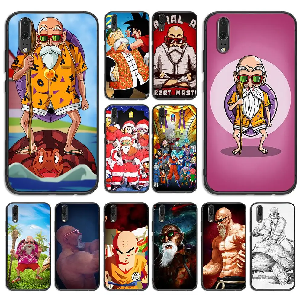 Мультфильм dragon ball дедушка для huawei P8 P9 P10 P20 P30 Lite Pro P Smart 2016 2019 TPU Мягкий силикон |