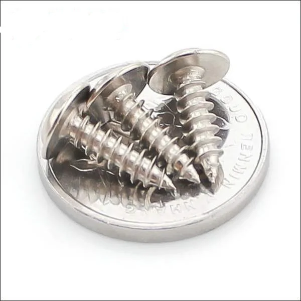 

250pcs M3 DIN968 Cross Recessed Round Head Self-Tapping Screws With Collar Nickel Carbon Steel Cross Pan Head With Flange Screw