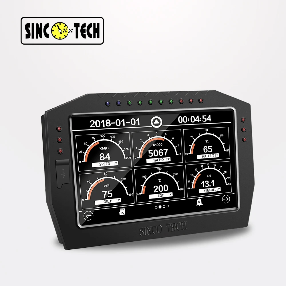

Waterproof Car Dash Race Display Dashboard LCD Screen Digital Gauge Kitt Type DO909 Multi-function Gauge Sensor Kit Universal