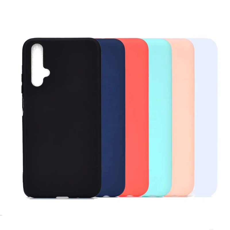 

Candy Color Silicone Mobile Phone Matte Case For Huawei Honor 20 Back Cover