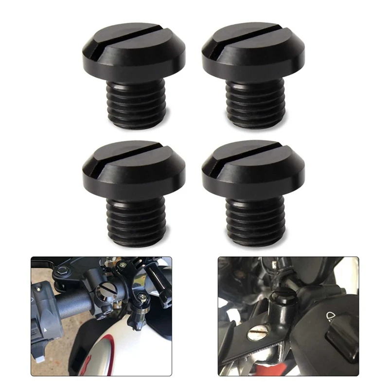 4 шт. M10X1.25 зеркало отверстие вилки для Yamaha FZ-09/FZ-07 HONDA CRF250
