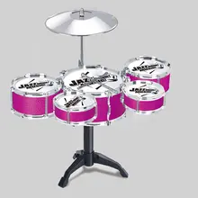 Маленький 5 барабанов симулятор джаз барабан Детский образовательный симулятор гальванические ударные барабаны лучшие продажи музыкальные игрушки